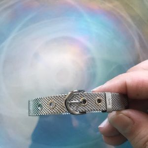 Keep collective silver mesh bracelet